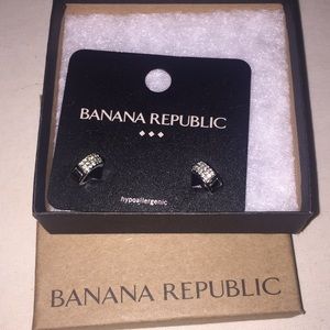 NWT Banana Republic silver earrings